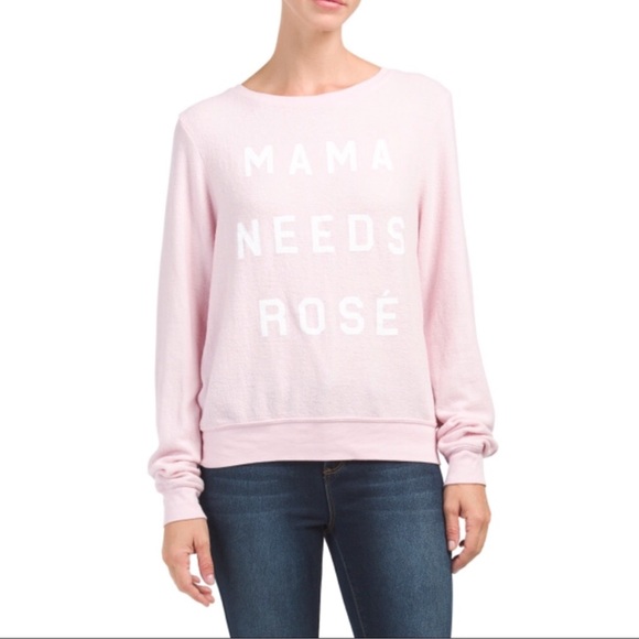 Wildfox Sweaters - NWOT {Wildfox} Mama Needs Rose Pullover